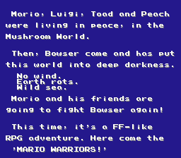 Mario Fantasy Adventure Title Screen